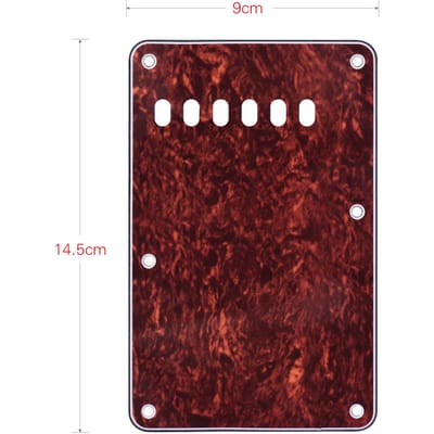 6 Gaten 3-laags Gitaar Backplate Tremolo Achterklep Vervanging voor ST Elektrische Gitaar