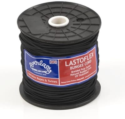 Bungee Koord 2mm Zwart 100M Haspel - UV-bestendig en Duurzaam