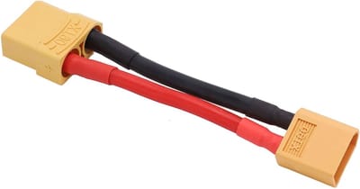 XT60 XT90 Kabel - Adapter Verloop - RC Voertuig Aansluiten - 12AWG Dikke Draad - 100mm Lengte - Zwart
