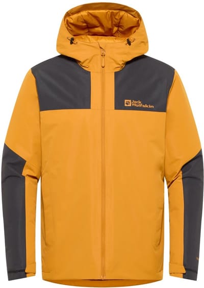 Jack Wolfskin Jasper Insulated Jacket - Winterjas - Heren - Mosterdgeel - Maat M