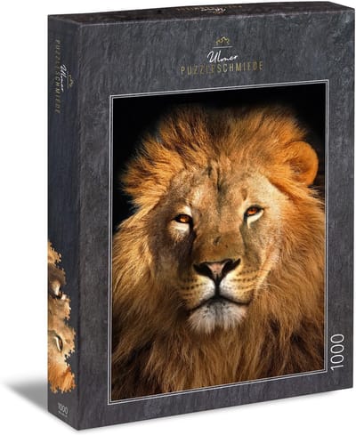 Legpuzzel Koning - Dierenpuzzel Leeuw - Ontspanning Thuis - Fotografische Kwaliteit - 68 x 48 cm