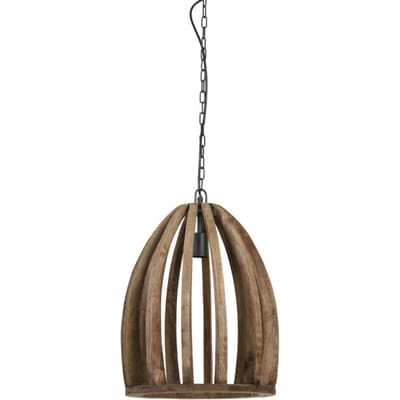 Light & Living Hanglamp Haranka - Donkerbruin - Ø38cm - Modern - Hanglampen Eetkamer, Slaapkamer, Woonkamer