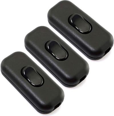 Dailygoody - Inline Cord Switch - AC 250V 6A - Aan/Uit functie - Voor lampen en apparaten - Schakelaar met stekker - Eenvoudig in gebruik - Geschikt v