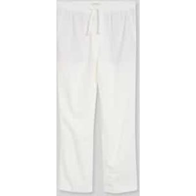 regular fit broek van mix van viscose en linnen
