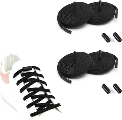 Verstelbare elastische veters met metalen capsules, geen knopen nodig, ideaal voor sneakers en sportschoenen