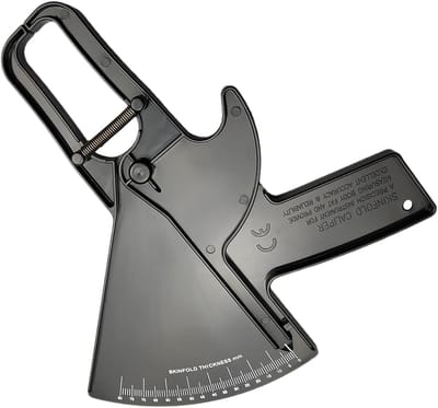 Meetgereedschap Lichaamsvet - Huidplooi Meter - Voortgang Volgen - Gestabiliseerde Druk - 0-88 mm - Wit