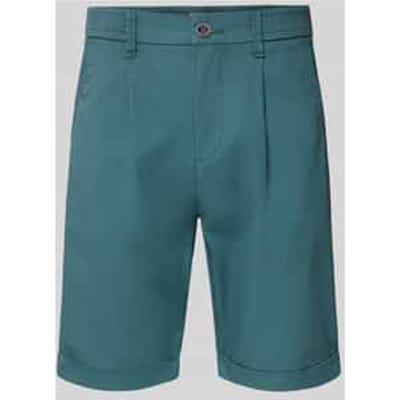 LERROS Korte chino van een lichte katoenmix , Maat: 31 , Kleur: SOFT TEAL , 74% katoen, 24% polyester, 2% elastaan
