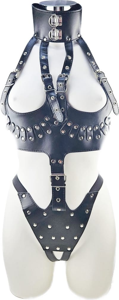 BNDGx® - Bondage tuig pak Harnas vrouw riem - Erotische sex Body Nep Leer - Verstelbaar -