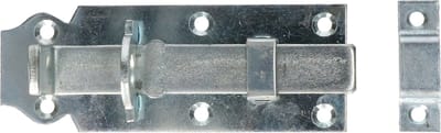 Deltafix schuifslot/hangslotschuif - 1x - 12 x 4.5cm - verzinkt staal - deur - schutting - hek