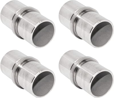 Buisverbinder RVS - Verbindingsmof Leuning - Hekwerk Monteren - Naadloze Vlakke Verbinding - Ø 337 mm - Zilver