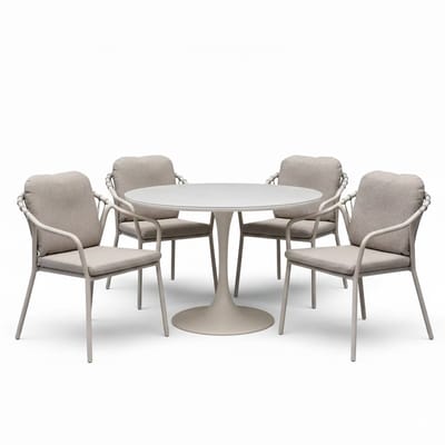 Sandora Flair dining tuinset 5-delig latte 120xH75cm