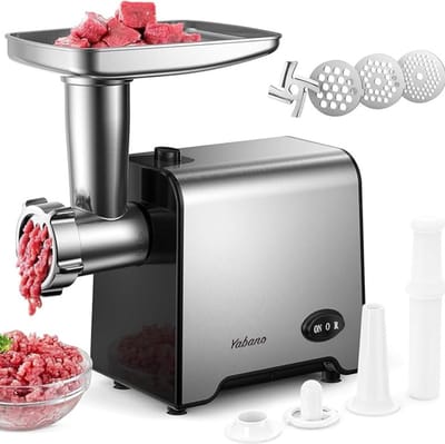 Worstenvuller - Vleesmolen Elecktrisch - Kibbeh-Machine - Gehaktmolen - Krachtige Motor - 350W - Voor Vlees - Groenten - Huisdiervoeding - Inclusief Kibbeh Kit