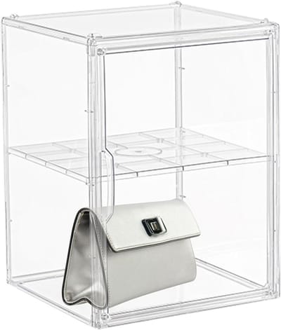 Opbergdoos Portemonnee - Transparante Organizer - Luxe Goederen Tonen - Magnetische Deur - Extra Groot - Transparant