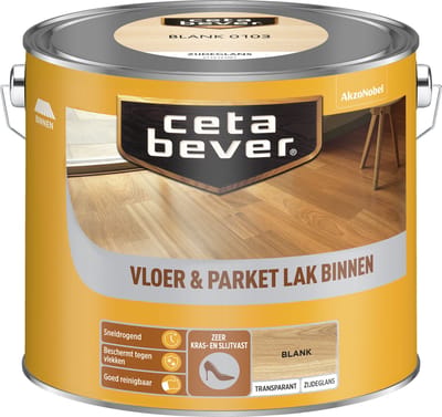 Cetabever Beits Transparant Vloer - & Parketlak Blank 2,5l