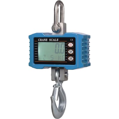 Digitale hangweegschaal 1000 kg/2204 lbs Draagbare zware kraanweegschaal LCD-achtergrondverlichting Industriële haak