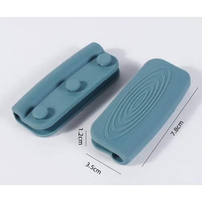 1 paar siliconen handgrepen anti-verbranding antislip SilicOne pot handgreep hoes warmte-isolerende handgreep hoes keukenaccessoires