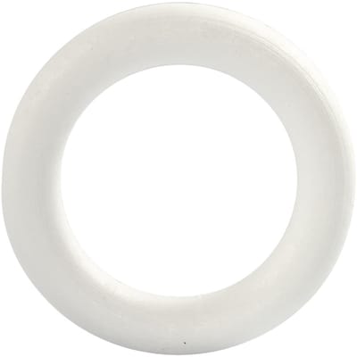 Ring, afm 12 cm, dikte 20 mm, wit, 1 stuk