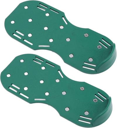 Gazonbeluchterschoenen - Verticuteersandalen - Bodem losmaken - Versterkte PP zool - 31.98 cm lengte - Groen