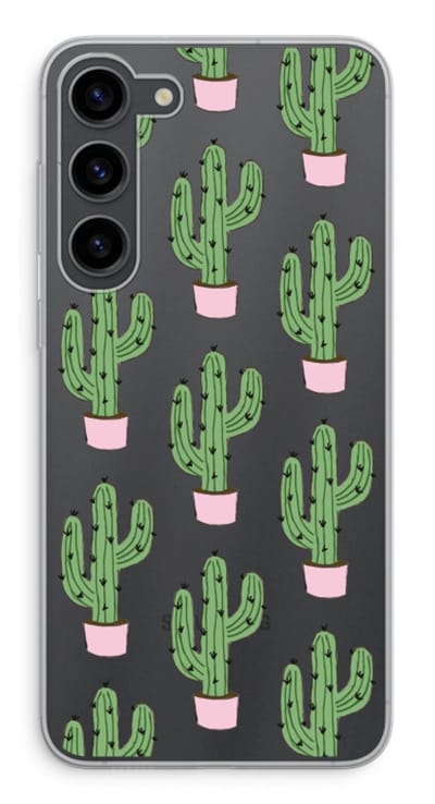 Case Company® - Hoesje geschikt voor Samsung Galaxy S23 Plus hoesje - Cactus Lover - Soft Cover Telefoonhoesje - Bescherming aan alle Kanten en Schermrand