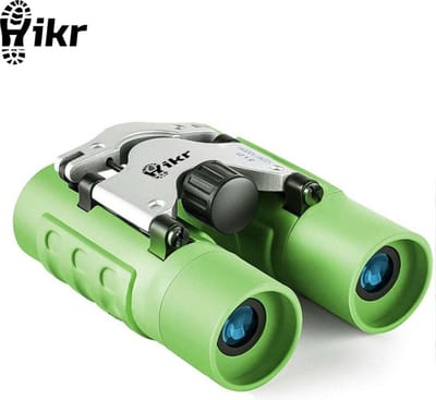 Hikr Verrekijker kinderen – BaK-4 8x21 – Compact & lichtgewicht – Junior speelgoed voor vogelspotten & buitenavonturen – Groen