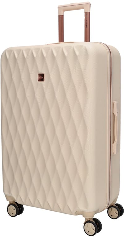 Charm London Honey Koffer - L - Grote Maat - 106 Liter - TSA Slot - 76 x 49 x 30.5 cm - Travel - Reizen - Hardcase - Beige