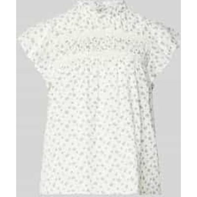ONLY - ONLKATTI S/S DOBBY TOP WVN NOOS - Dames - Wit Top