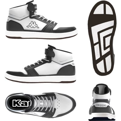 Kappa Rernal Mid Ev Schoenen Wit EU 33 Jongens,Meisjes