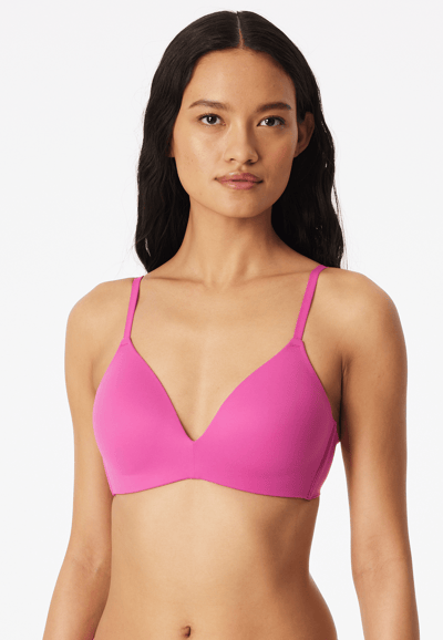 Beugelvrije, gewatteerde BH voorgevormde zonder beugel, fuchsia - Invisible Soft 70C