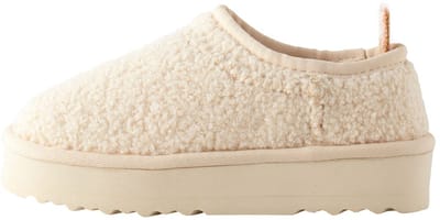 Next - Meisjes - Lage schoenen Shoot fleece gevoerde pantoffels - Crème
