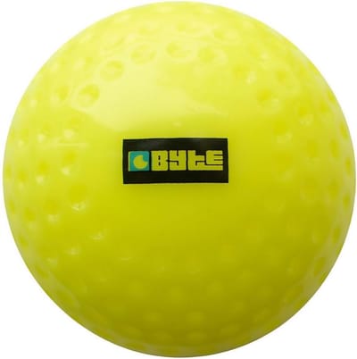 Hockeybal - Mini Bal - Vaardigheden Ontwikkelen - Lichtgewicht Kuifjes - Standard Maat - Geel