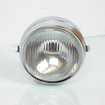 Optique avant RSM pour Mobylette MBK 50 51 Ø 140mm rond chromé Neuf