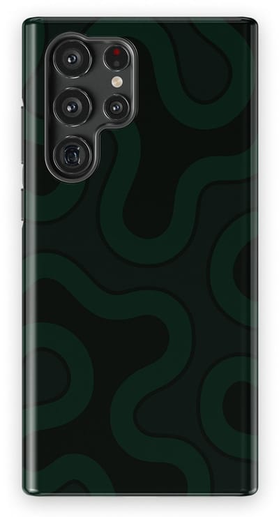 DripCase Motion Flow Tough Hoesje Samsung Galaxy S22 Ultra | Backcover met Mag | Trendy Design | Valbescherming | Dark Drift