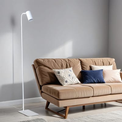Licht-Erlebnisse - Colene - Staande lamp - GU10 - van - Metaal kunststof - in - wit