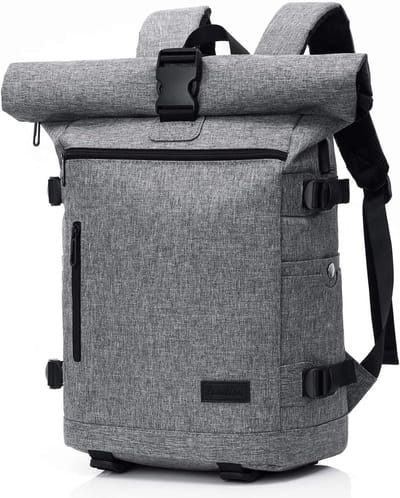 Waterdichte Rolltop Rugzak met Anti-diefstal Functie en USB-oplaadpoort voor 15,6 inch Laptops