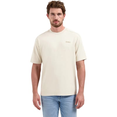 T-shirt met ronde hals, korte mouwen en print op de rug