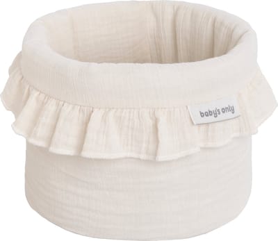 Baby's Only Commodemandje - Opbergmandje - Commode organizer - Babykamer accessoires Calm - Verzorgingsmandje - Warm Linen - 100% katoen