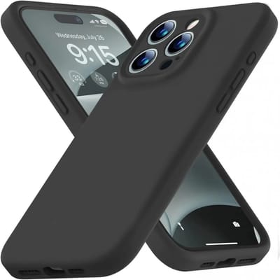 Hoesje met Camera Bescherming Geschikt voor Apple iPhone 15 Pro Max | Back Cover | Dun | Flexibel Zacht Siliconen | Zwart
