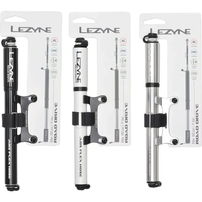 Lezyne Road Drive - Handpomp - Fietspomp - ABS Road Flex Hose - Tot 11 bar - Presta ventiel - Inclusief CNC aluminium frame mount - Aluminium - Maat S - Zwart