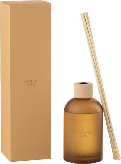 J-Line geurstokjes Accords Essentiels - Santal Satiné - geel - 550 ml