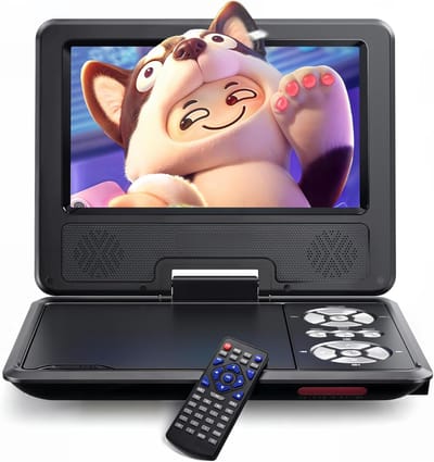 DnA® Draagbare DVD Speler - Dashcam - Mp3 Speler - Zwart - 21cm x 16cm x 5cm