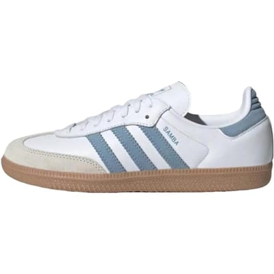 adidas Samba OG Wit Esblauw Gum Dames Sneakers Wolk-Wit Aluminium JS1391 38 white