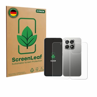 2 Stuks Screenprotector voor Xiaomi 15T (Voor+Achter) - Hoogwaardige Beschermfolie transparant