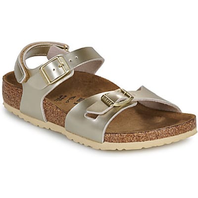 BIRKENSTOCK  Platte sandalen Rio AS Kids BF Electric Metallic Gold