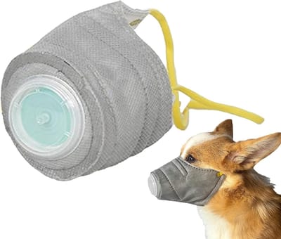 Honden Snuit - Honden Mondkap - Veilig Wandelen - Verstelbare Pasvorm - S M L Maten - Grijs