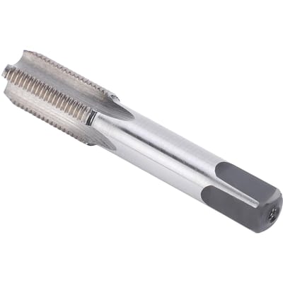 Taraud Professionnel pour Filetage de Tuyaux Robinet à Vis pour Réparation de Tuyaux d'Eau Accessoire de Traitement HSS G1 8‑28 white