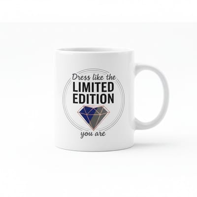 Limited Edition Tekst Koffiemok 330 ml – Stijlvolle Motiverende Cadeau Mok