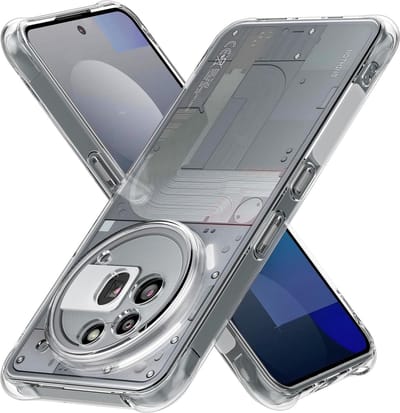 Hoesje geschikt voor Nothing Phone 3A Pro backcover Shockproof siliconen Transparant