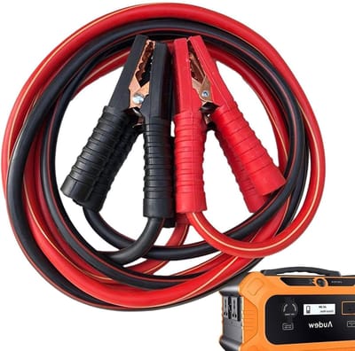 Startkabels Auto - Accukabel Set - Noodaccu Starten - Duurzame Koper Aluminium - 3 Meter - Zwart Rood