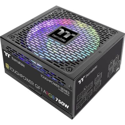 Thermaltake ToughPower GF1 ARGB 750W Voeding - 750 Watt - ATX - 80 Plus 80 PLUS Gold