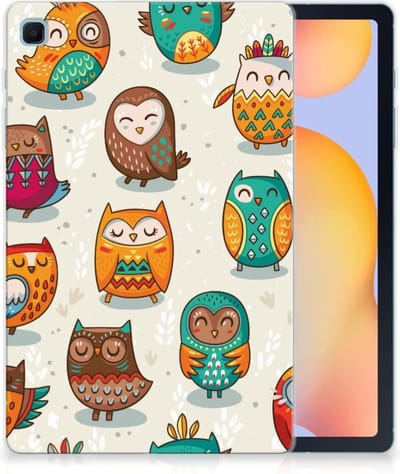 Samsung Galaxy Tab S6 Lite | S6 Lite (2022) Back Case Vrolijke Uilen